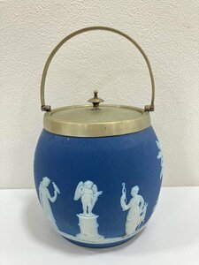 【N78996】WEDGWOOD　ウェッジウッド　ポット　小物入れ　傷汚れ有り　長期保管品　中古品　現状品　詳細不明