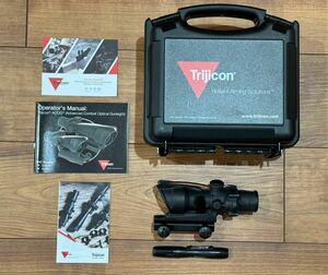 実物 Trijicon 4x32 ACOG TA31-D RED Horseshoe 実物中古美品！(Leupold PEQ PVS PSQ ATPIAL ptw トレポン LA5 peq15 wilcox surefire)