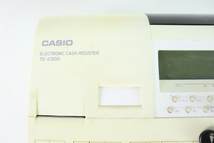 【通電OK】CASIO TE-2300 カシオ レジスター 店舗用品 レジ 鍵付き お店 計算 キャッシャー 005JIIJH45_画像4