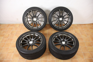 ◎【直接引取限定】5ZIGEN PRORACER ホイール YOKOHAMA ECOS タイヤ 4点 まとめ 265/35R18 93W 235/40R18 91W 040JIMJQ35