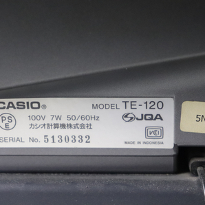 ◎CASIO TE-120 カシオ計算機株式会社 カシオ 電子レジスター レジスター レジ 店舗用品 ブラックカラー 005JJAJO22の画像5