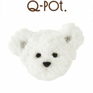 Q-pot. キューポット イヤリング ポーラーベアのカオ ホワイトチョコレートクッキー アクセサリー テディベア シロクマ