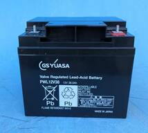 １２ＶシードバッテリーGS ユアサ 小形制御弁式鉛蓄電池 12VPWL 12V38 超長寿命バッテリー送料詳細は商品説明に記載されています_画像1