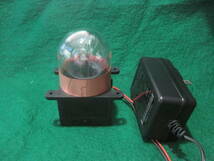 プラズマ放電が見える球形アクセサリー球の部分の直径４５ｍｍプラズマボール日本製ＡＣアダプター付き送料レターパックプラス５２０円