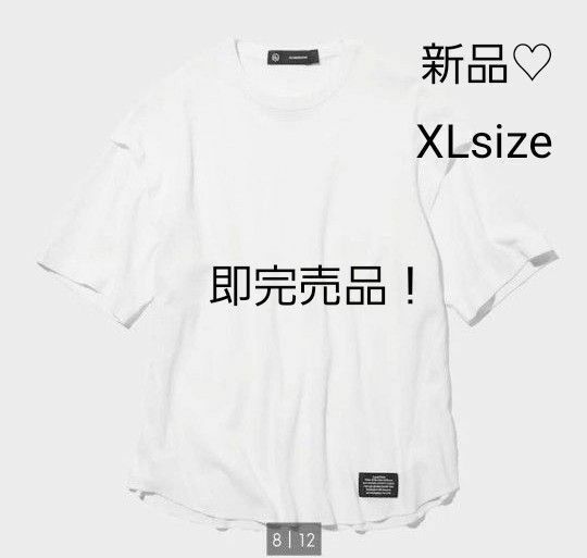 【新品】GU×アンダーカバー　ワッフル　Tシャツ　メンズTシャツ　XL　ホワイト　ワッフルTシャツ