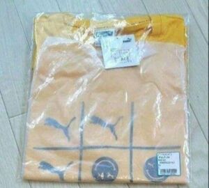 セール　【 新品】PUMA プーマ 半袖Tシャツ　L　プーマメンズTシャツ　イエローTシャツ　プーマロゴTシャツ　L