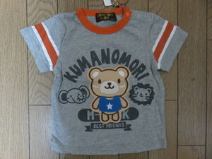 【新品】KUMANO MORIクマ柄半袖Tシャツ 綿100％　９５