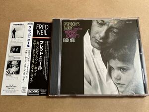CD FRED NEIL フレッド・ニール / EVERYBODY’S TALKIN’ & OTHER SIDE OF THIS LIFE VSCD557 盤面キズ多い