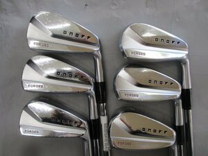 オノフ KURO 黒 フォージド アイアンセット 5本組 (#6-9PW) N.S. PRO MODUS3 TOUR 105 スチール ONOFF モーダス FORGED IRON クロ