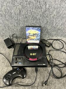 セガ SEGA メガドライブ MEGA DRIVE 本体 HAA-2510 ソフト ポピュラス スーパーモナコGP レトロゲーム機 16-BIT コントローラー MD 