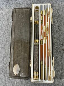 オリムピック OLYMPIC 釣竿 Bright ブライト LURE MS-555 チューブラーグラスロッド ケース付き ビンテージ