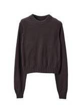 TAKAHIROMIYASHITA TheSoloist. lambs wool cropped crewneck sweater. brown 50 ソロイスト ラムウールクルーネックセーター ニット 新品 _画像1