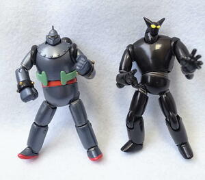 [ Glyco. extra ] time slip Glyco Tetsujin 28 number compilation Tetsujin 28 number ( normal )& black oks2 piece set . cape Glyco Kaiyodo Showa Retro 