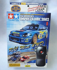 【タミヤ ラジ四駆】スバル インプレッサ WRC2002 1/28 T19701 TR-1シャーシ ラジコン RCカー 未組立 送受信機欠品 ミニ四駆