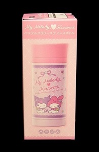 マイメロディ クロミ　パステルフラワー　ステンレスボトル　３５０ｍｌ　パープル