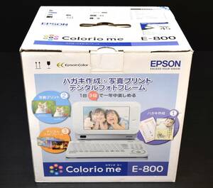 【未開封】EPSON エプソン Colorio me カラリオミー E-800 7.0型カラー液晶 コンパクトプリンター 宛名達人 年賀状印刷