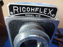 RICOHFLEX リコー フレックス　二眼レフカメラ　MODEL ⅦS　革ケース付き _画像4