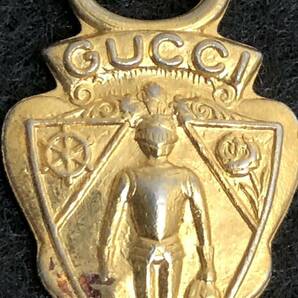 【OLD GUCCI / オールドグッチ ゴールドクレストキーリング ネックレス チャーム ペンダントヘッド ビンテージの画像10