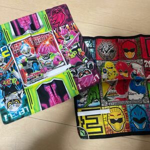 ハンカチ　戦隊　ジュウオウジャー　仮面ライダー　エグゼイド　2枚セット