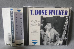 【中古CD】 T. BONE WALKER / T-BONE'S THAT WAY / Ｔ．ボーン・ウォーカー / Ｔ．ボーンズ・ザット・ウェイ