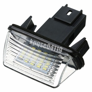 買得☆プジョー 206 207 307308 406 407 ナンバープレート ライト ランプ 1個 18LED 12V 6500K シトロエン C3 C4 C5 C6 外装 カスタム