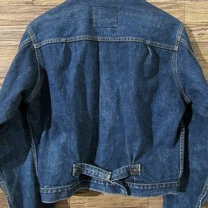 送無 希少 90s オールド LEVI'S リーバイス 94年製 日本製 BIGE 71506 1st ファースト 復刻 赤耳 セルビッチ デニム ジャケット Gジャン 40の画像3