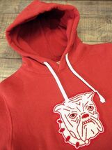 送料無 THE REAL McCOY'S リアルマッコイズ MC19114 19AW LOOP WHEEL HOODED SWEATSHIRT BULLDOG ブルドッグ 吊編み スウェット パーカー S_画像4