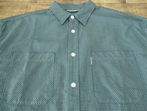 送無 XL 新品保管品 COOTIE クーティー 24SS Garment Dyed Ripstop Check L/S Shirt ガーメントダイ チェック 長袖 オーバーサイズ シャツ_画像7