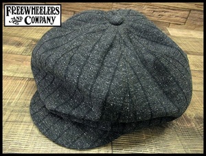 送無 希少 完売 極美品 FREEWHEELERS フリーホイーラーズ 1910-1920s Cillian キリアン ヘリンボーン 8枚剥ぎ ビッグ キャスケット 帽子