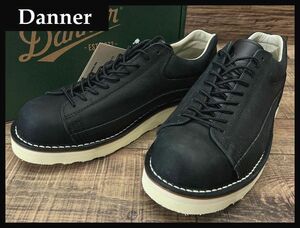 送無 新品 Danner ダナー D314110 ROCKFORD ロックフォード 本革 レザー ローカット ブーツ 短靴 シューズ ステッチダウン製法 黒 26.0 ①