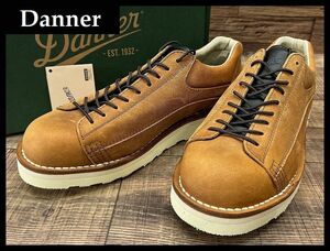 送無 新品 Danner ダナー D314110 ROCKFORD ロックフォード 本革 レザー ローカット ブーツ シューズ ステッチダウン製法 キャメル 26.5 ①