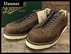 送無 新品 Danner ダナー D314110 ROCKFORD ロックフォード 本革 レザー ローカット ブーツ 短靴 シューズ ステッチダウン製法 茶 26.5 ②