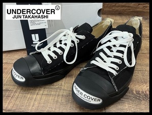 送料無料 未使用 展示保管品 XL サイズ UNDERCOVER アンダーカバー 22AW TOE LOGO CANVAS SNEAKERS トゥー ロゴ キャンバス スニーカー 黒