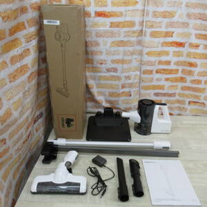 02355PC24【中古品】Amazonベーシック スティッククリーナー コードレス掃除機 サイクロン 自走式 パワーヘッド スタンド付き ホワイト