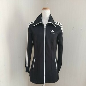  Adidas black One-piece jacket lady's S size s Lee line 