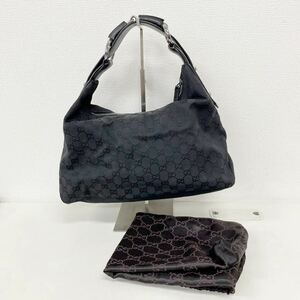 GUCCI グッチ GGキャンバス 115867 002058 ショルダーバッグ 肩掛けカバン GG柄 総柄 黒 ブラック ワンショルダーバッグ 