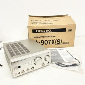 ONKYO オンキョー A-907X(S) シルバー INTEGRATED STEREO AMPLIFIER インテグレーテッドステレオアンプ 音響機器 オーディオ機器 