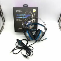 【23844】EKSA E800 ゲーミングヘッドセット ゲームヘッドホン オーバーイヤーヘッドセット マイク付き 中古 動作確認済み 梱包60サイズ_画像2