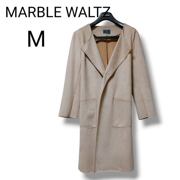 【美品】MARBLE WALTS マーブル ワルツ スエード コート ロング M ベージュスエードコート beige