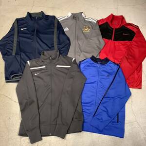 まとめ売り 激安 アメリカ古着 NIKE adidas他トラックジャケット 5点セット メンズサイズミックス M~XL gr-0370