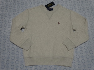  postage included POLO Ralph Lauren new goods *Gr/140cmY10890* crew neck sweatshirt / Polo Mark attaching 