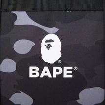 BAPE◆A BATHING APE／迷彩カモ◆ア ベイシング エイプ◆ブラックダッフル◆ブラックカモ柄◆CAMO／カモ／付録ノベルティ_画像6