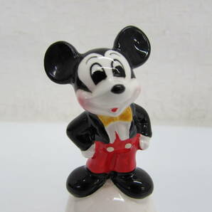 昭和レトロ 東京ディズニーランド ミッキーマウス ハンドベル Walt Disney Productions 陶器製 高さ：約9.5cmの画像2