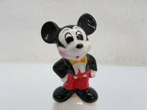 昭和レトロ 東京ディズニーランド ミッキーマウス ハンドベル Walt Disney Productions 陶器製 高さ：約9.5cm_画像2
