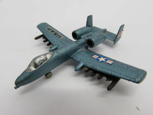  Showa Retro fea child *lipa yellowtail kA-10A die-cast made USAF warplane America Air Force specification blue series Hong Kong made minicar 