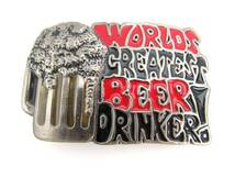 WORLD'S GREATEST BEER DRINKER! ビール バックル ベルト otb Jeanswear _画像1