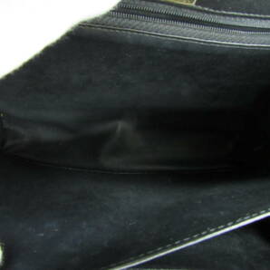 ヴィンテージ シャイニング クロコダイル 本革レザー 2WAY ハンドバッグ ショルダー ワニ革 31cm フォーマル の画像9
