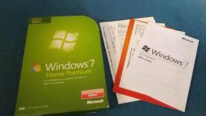 Microsoft Windows 7 Home Premium Service Pack 1 アップグレード ◆希少・外箱、付属品あり