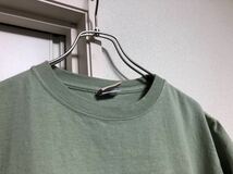 【送料込み】MADE IN USA アメリカ製 グッドウェアーGOODWEARポケット付き TシャツポケT 半袖Tシャツ size L 若草色薄緑_画像9