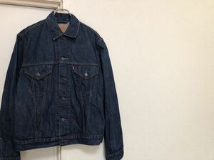 2001年1月生産00sヴィンテージ チュニジア製リーバイス70500 02デニムジャケットジージャンsize L 濃紺